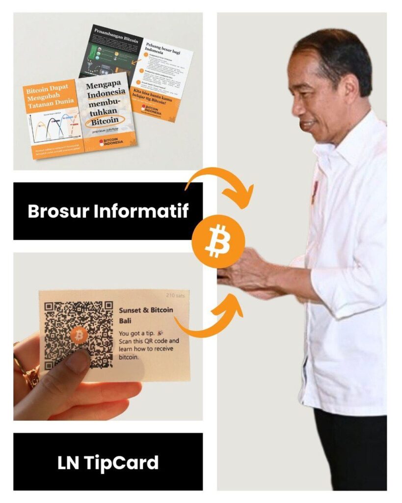 jokowi get an orange pill, now it's dissolving slowly. Bitcoin indonesia