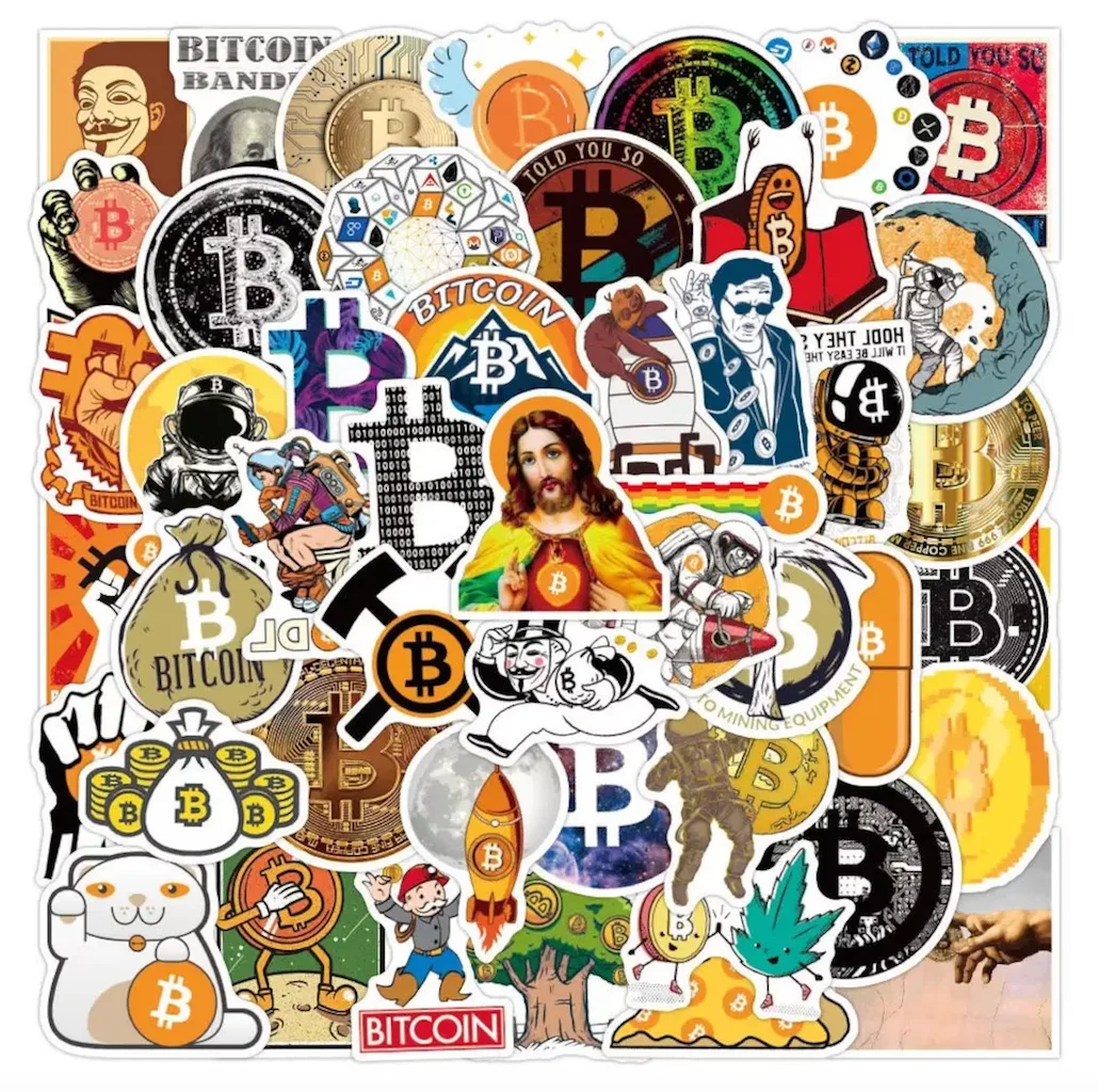 50x Bitcoin Sticker Pack