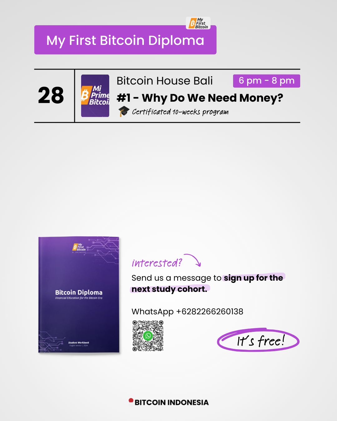 Bitcoin House Bali detailed Overview of all My First Bitcoin Diploma in August