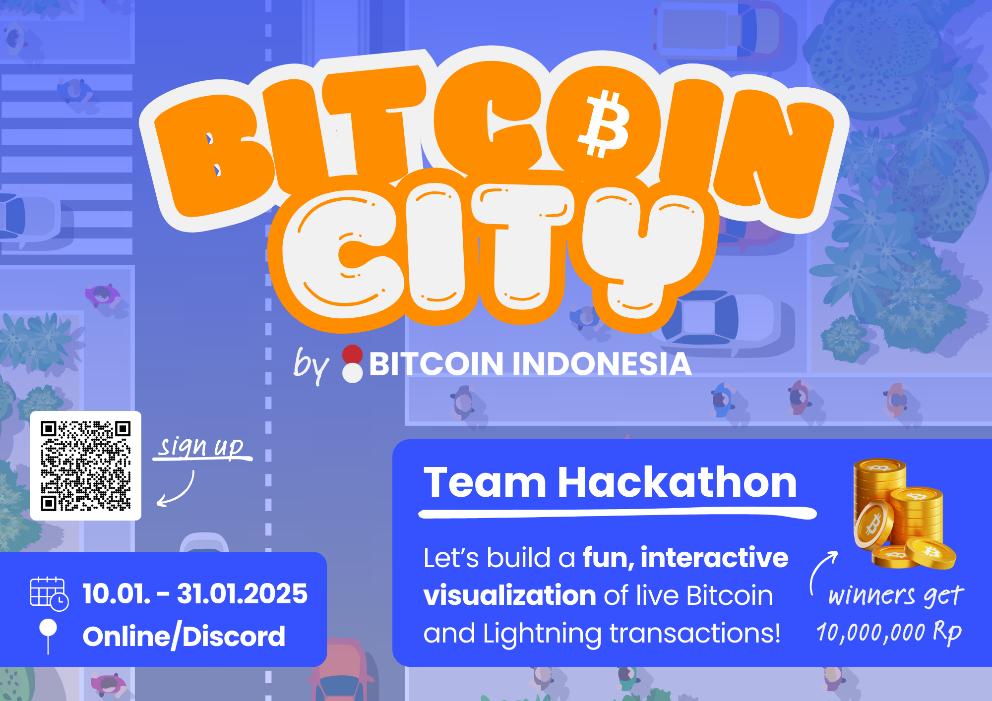 Bitcoin City Hackathon. A new Bitcoin Hackathon in Indonesia.