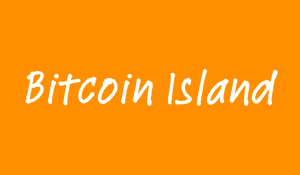 Bitcoin Island community caption graphic