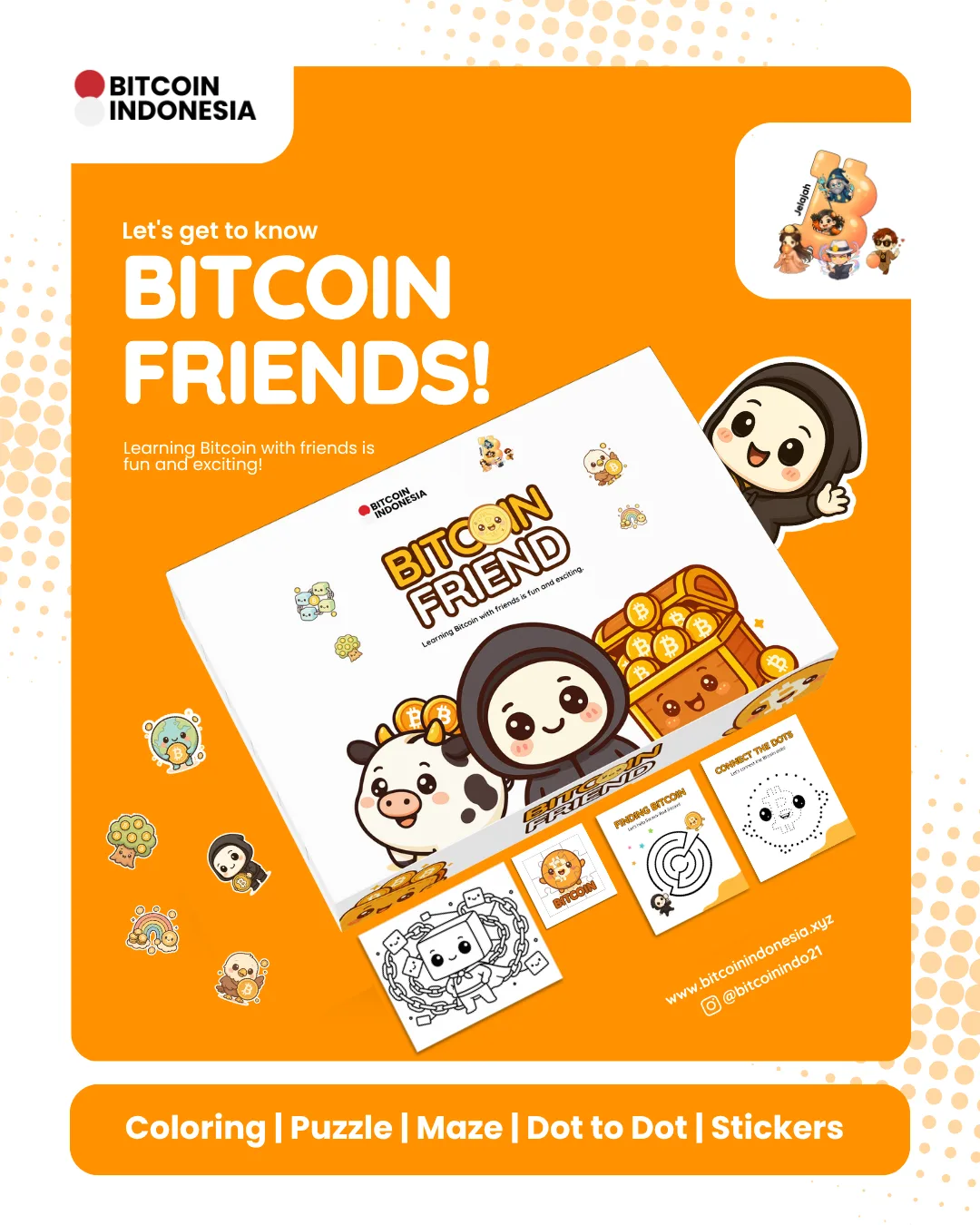 "Sahabat Bitcoin" Kotak Aktivitas Teman Bitcoin – Belajar Bitcoin Lewat Permainan dan Teka-Teki Seru!