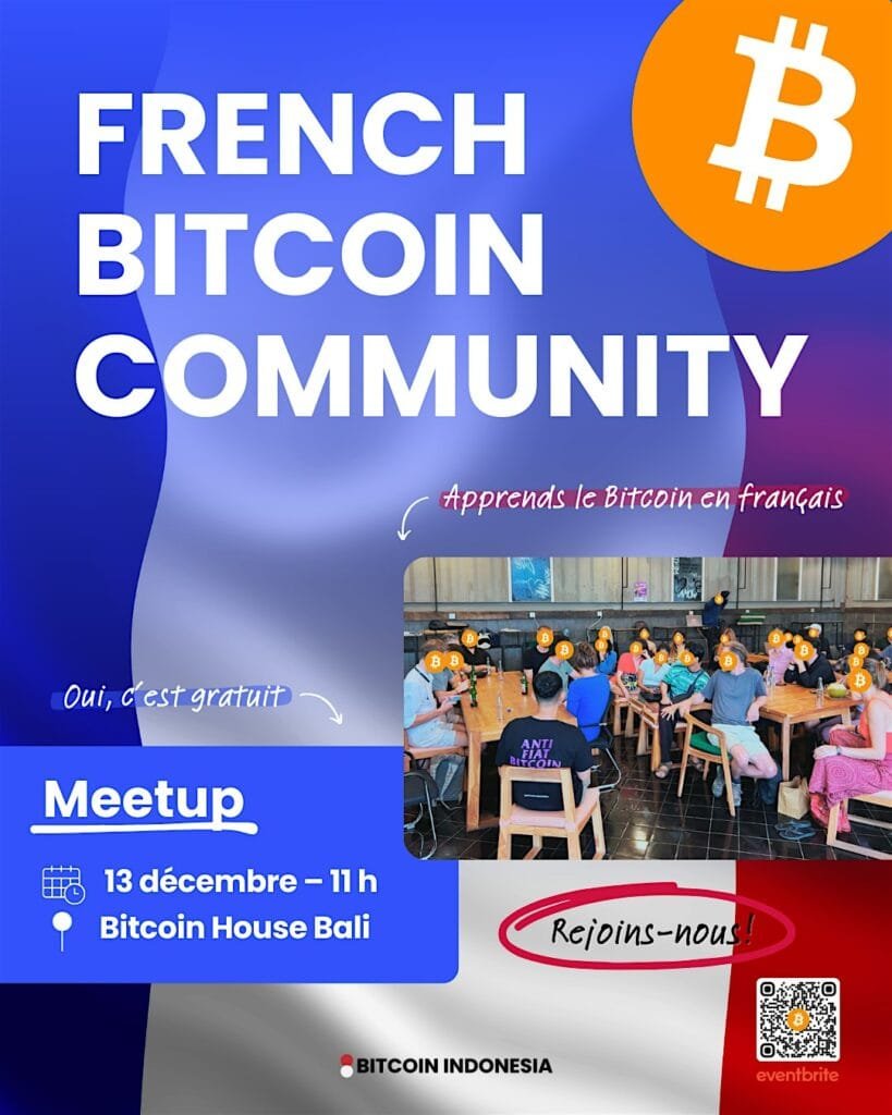 Events 23 Meetup des Bitcoiners Français à Bali