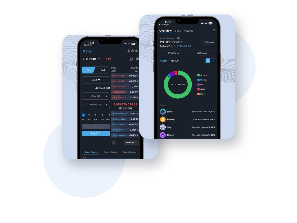 Triv app screenshots
