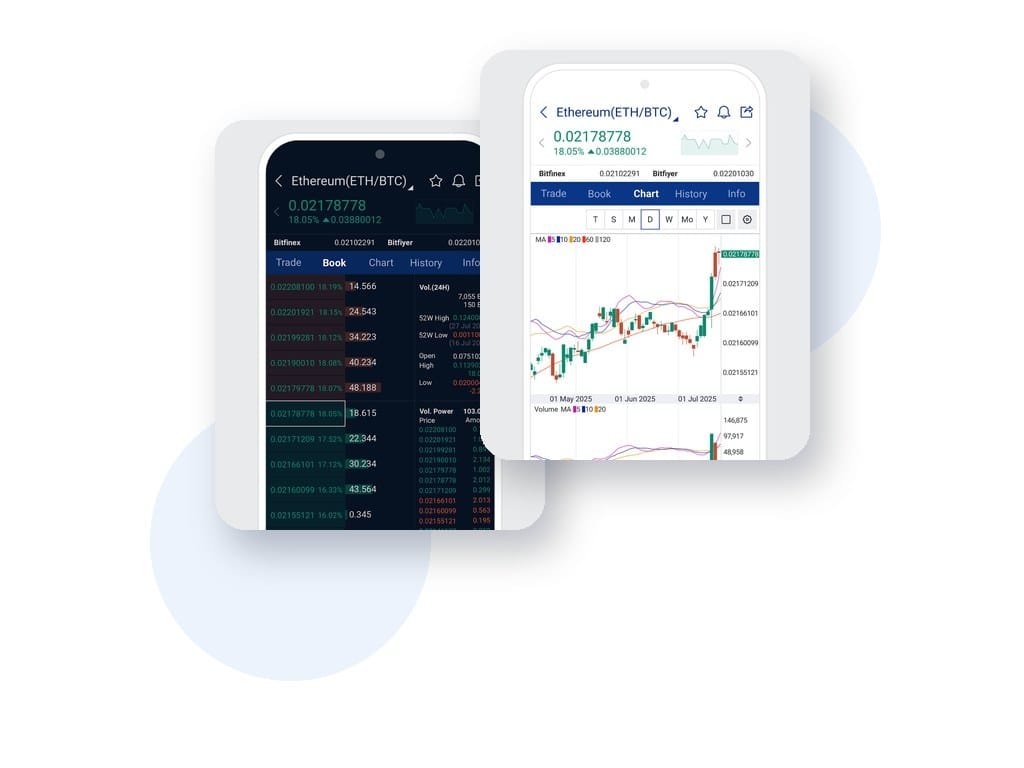 Upbit app screenshots