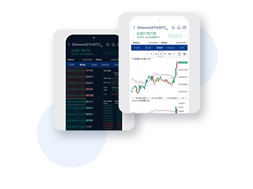 Upbit app screenshots